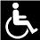 Accessibility wheel chair Symbol